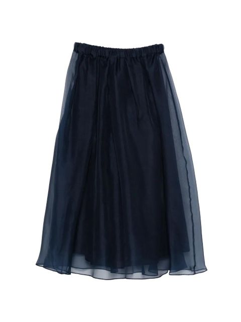 Weekend Max Mara elasticated-waist midi skirt - Blue - zdjęcie produktu nr 1
