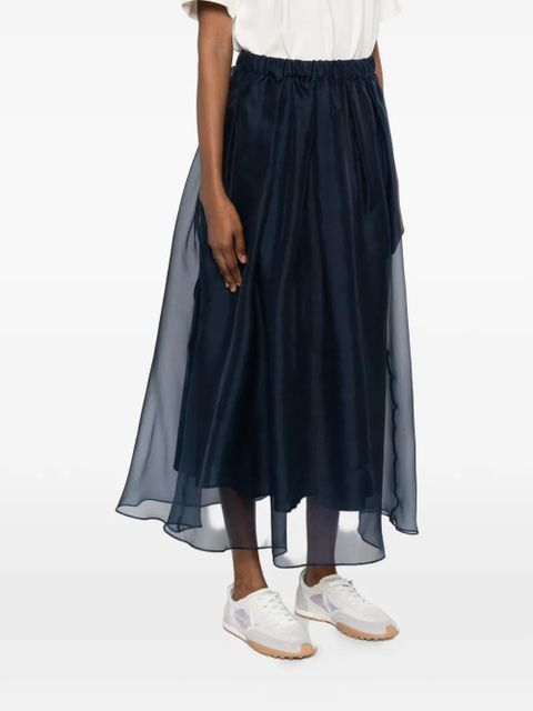 Weekend Max Mara elasticated-waist midi skirt - Blue