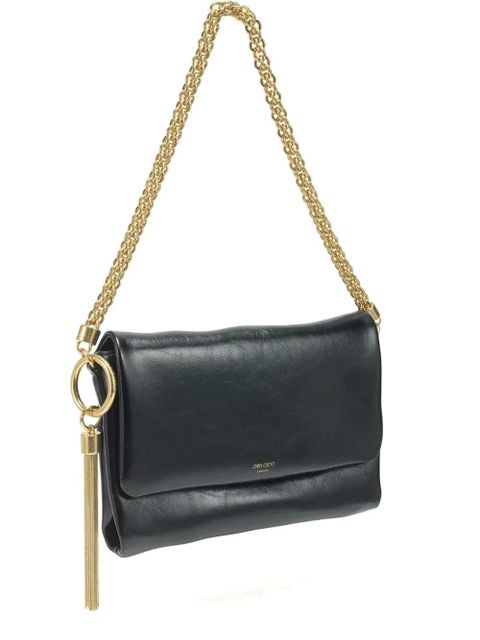 Jimmy Choo Callie flap chain-strap shoulder bag - Black - zdjęcie produktu nr 1