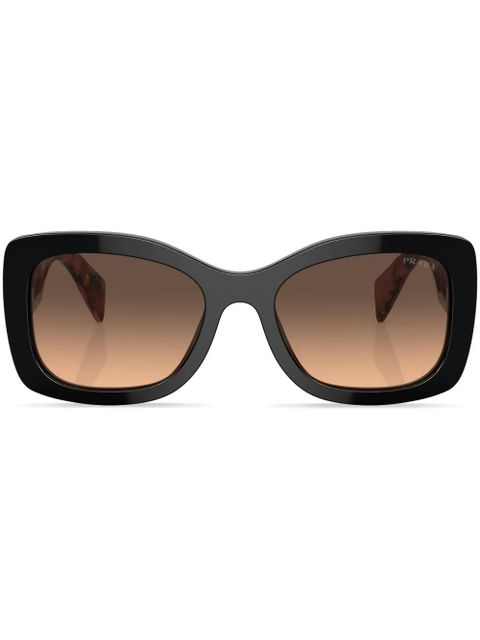 Prada Eyewear logo-lettering square sunglasses - Purple - zdjęcie produktu nr 1