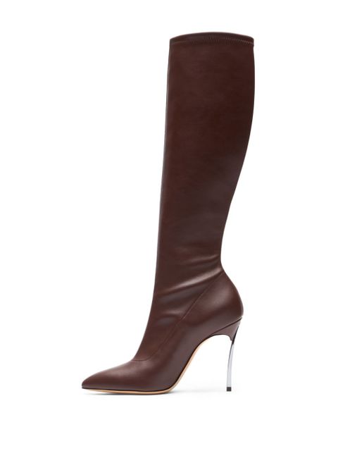 Casadei 100mm Blade boots - Brown - zdjęcie produktu nr 2