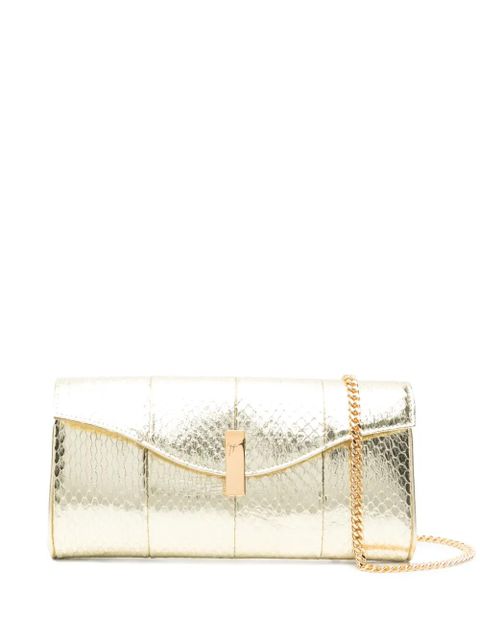 Giuseppe Zanotti Flutie clutch bag - Gold - zdjęcie produktu nr 1
