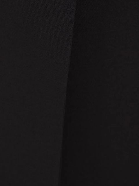 Valentino Garavani logo-plaque wool pencil skirt - Black