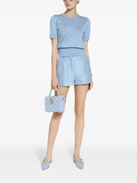 Dolce & Gabbana DNA jacquard tailored shorts - Blue