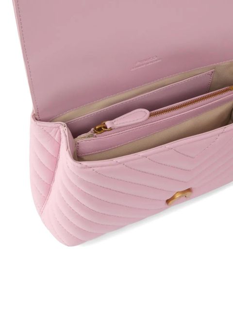 PINKO mini Lady Love chevron-pattern tote bag