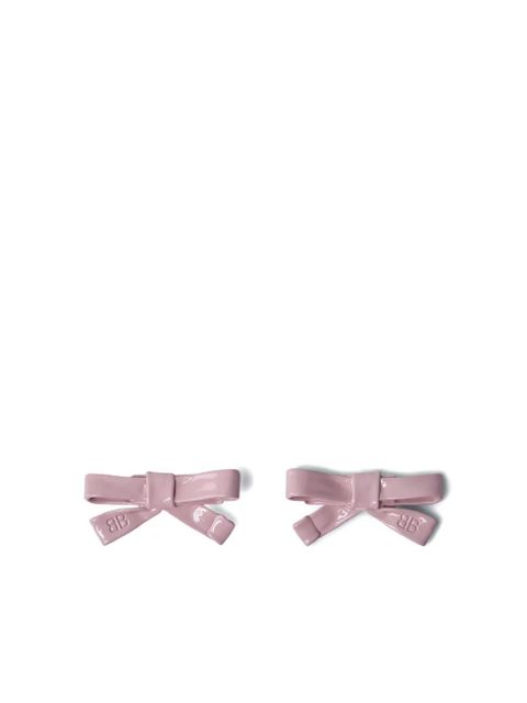 Balenciaga bow-motif earrings - Pink - zdjęcie produktu nr 1