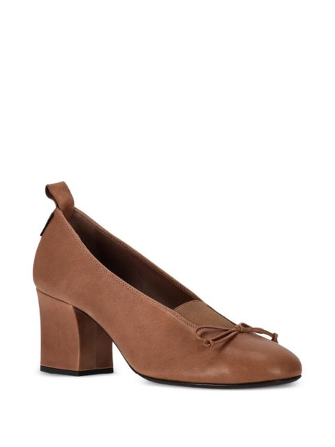 Miu Miu Élan bow-detail pumps - Brown - zdjęcie produktu nr 2