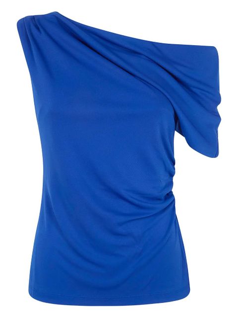 Lauren Ralph Lauren draped one-shoulder top - Blue - zdjęcie produktu nr 1