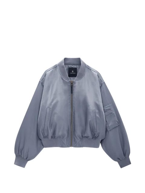 ANINE BING zip-up bomber jacket - Blue - zdjęcie produktu nr 1
