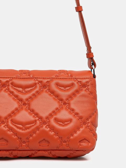 ZADIG&VOLTAIRE torebka skórzana kolor pomarańczowy LWBA04058