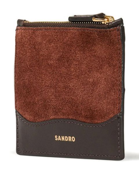 SANDRO leather zip-around wallet - Brown - zdjęcie produktu nr 2