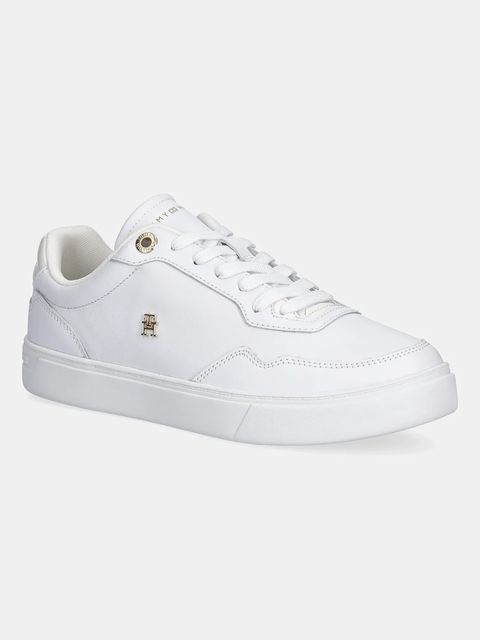 Tommy Hilfiger sneakersy skórzane CASUAL CUPSOLE SNEAKER damskie kolor biały FW0FW09022 - zdjęcie produktu nr 1