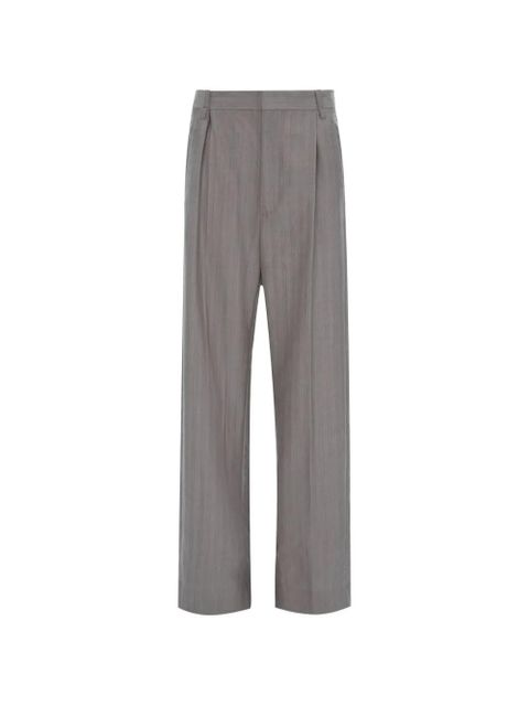 Victoria Beckham pleated-waist trousers - Grey - zdjęcie produktu nr 1