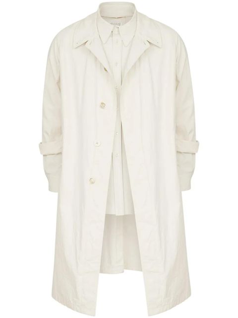 Maison Margiela layered trench coat - Neutrals - zdjęcie produktu nr 1