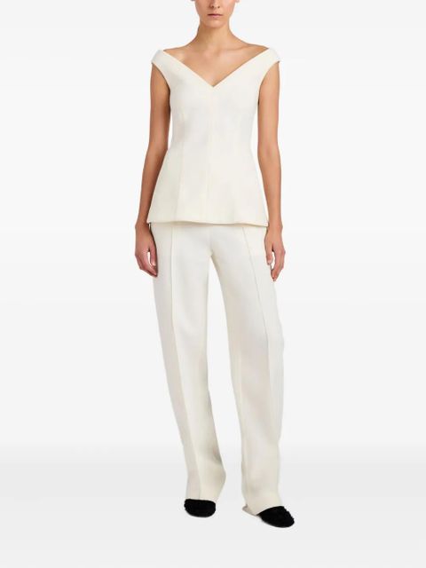 Proenza Schouler Zee concealed-fastening trousers - White