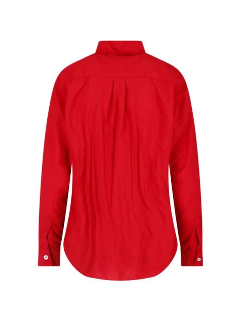 Comme Des Garçons pleated-back shirt - Red - zdjęcie produktu nr 2