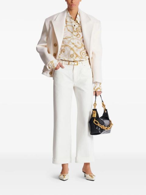 Balmain logo-patch jeans - White - zdjęcie produktu nr 2