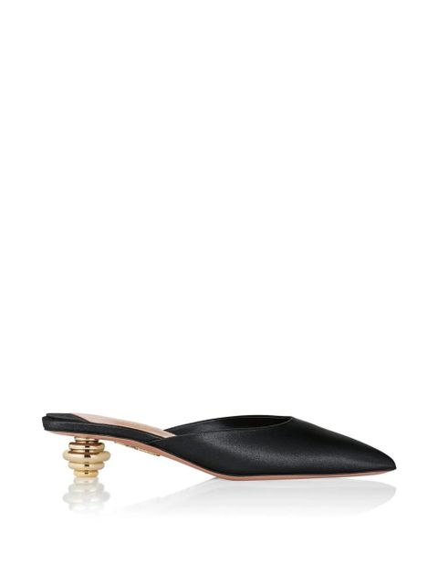 Aquazzura x Alex Rivière jewel-embellished mules - Black - zdjęcie produktu nr 1