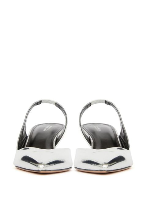 ISABEL MARANT Padim 50mm leather pumps - Silver