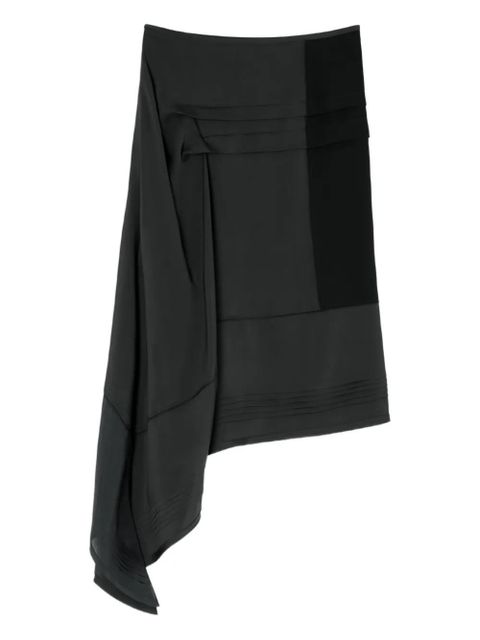LEMAIRE pleated asymmetric skirt - Grey - zdjęcie produktu nr 1