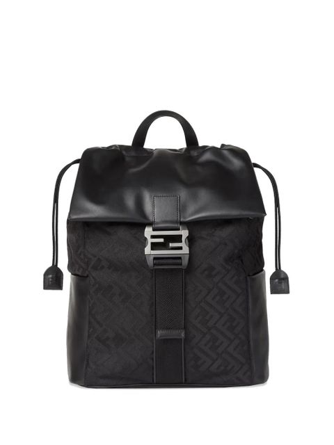 FENDI Flux buckle backpack - Black - zdjęcie produktu nr 1