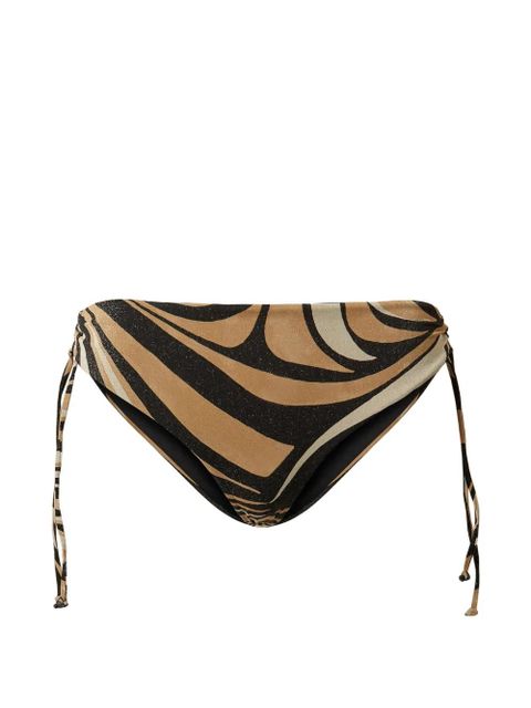 TWINSET drawstring print bikini bottom - Black - zdjęcie produktu nr 1