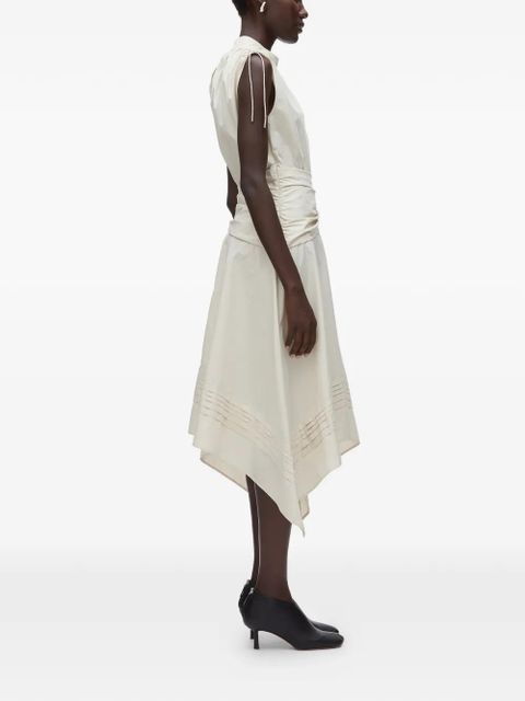 3.1 Phillip Lim asymmetric-hem midi dress - Neutrals