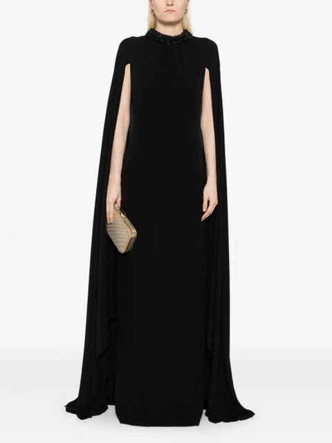 TOM FORD cape design dress - Black