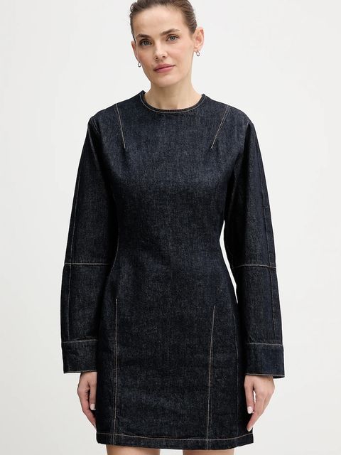 Calvin Klein Jeans sukienka jeansowa kolor granatowy mini prosta LV047D703G - zdjęcie produktu nr 1