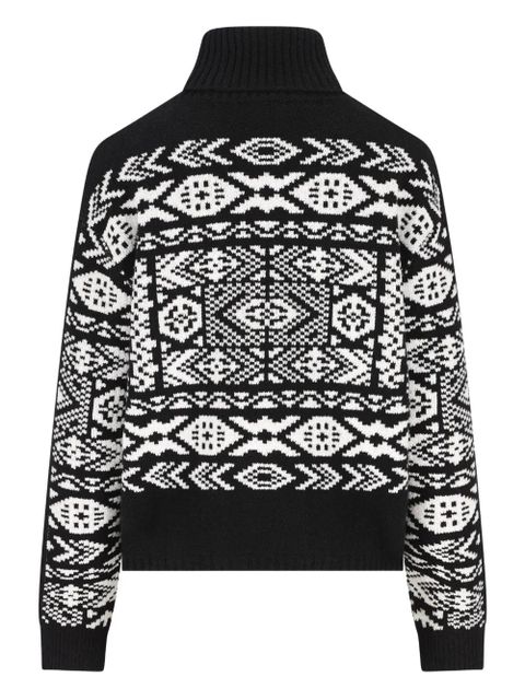 BOGNER Nadin roll-neck patterned sweater - Black - zdjęcie produktu nr 2