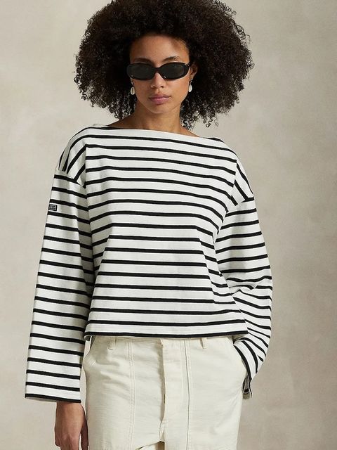 Polo Ralph Lauren longsleeve bawełniany kolor biały 211959103 - zdjęcie produktu nr 1