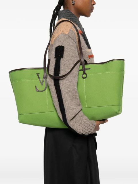 JW Anderson logo tote bag - Green