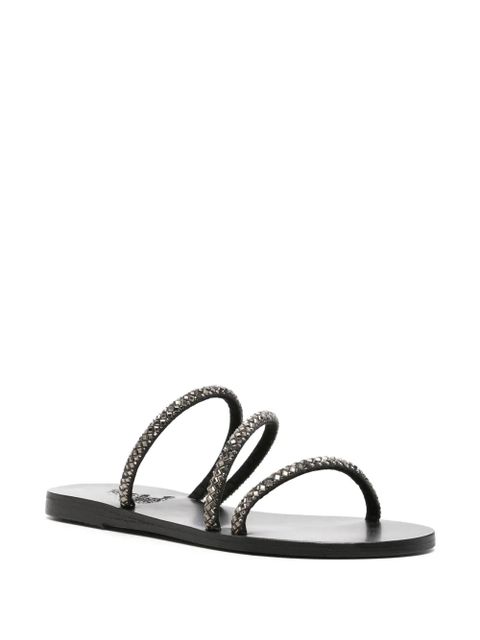 Ancient Greek Sandals Polytimi crystal-embellished sandals - Silver - zdjęcie produktu nr 2