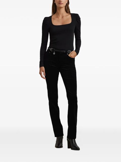 Lauren Ralph Lauren square-neck puff-sleeve top - Black - zdjęcie produktu nr 2