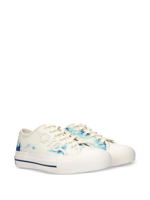 Jimmy Choo tie-dye logo-patch sneakers - Neutrals - zdjęcie produktu nr 2