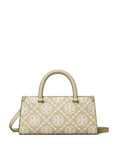 Tory Burch small T Monogram-embossed E/W tote bag - Neutrals - zdjęcie produktu nr 1