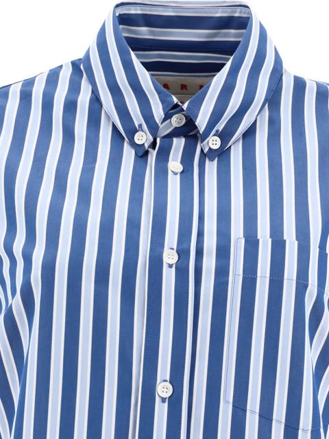 Marni striped cotton shirt - Blue