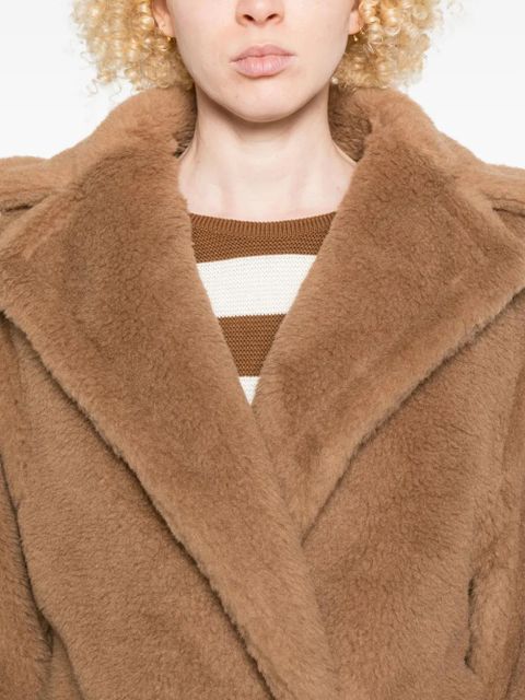 Max Mara teddy double-breasted coat - Neutrals