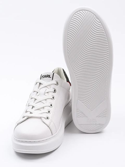 Karl Lagerfeld sneakersy skórzane KAPRI kolor biały KL62515V