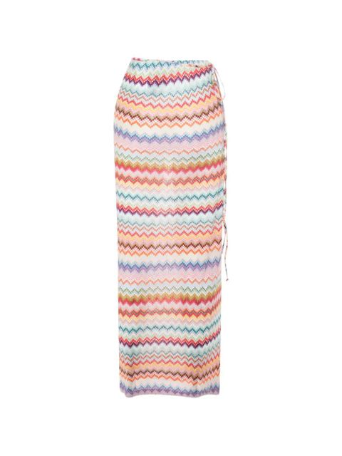 Missoni zigzag tie maxi skirt - Neutrals - zdjęcie produktu nr 2