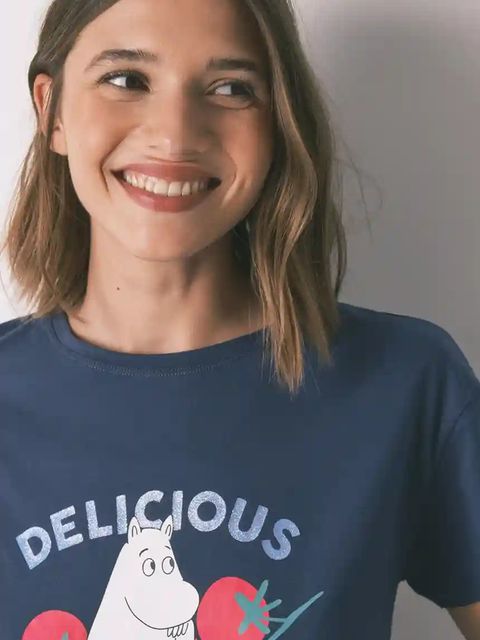 women'secret piżama bawełniana damska kolor granatowy bawełniana 3132101