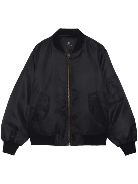 ANINE BING Leon zipped bomber jacket - Black - zdjęcie produktu nr 1
