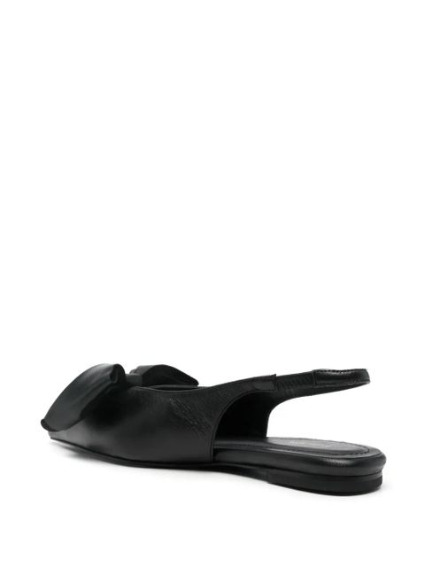 ANINE BING bow-detail ballet flats - Black - zdjęcie produktu nr 2