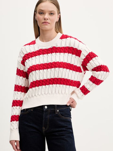 Tommy Jeans sweter damski bawełniany - zdjęcie produktu nr 1