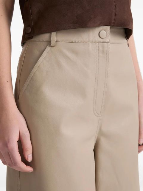 Yves Salomon leather trousers - Neutrals