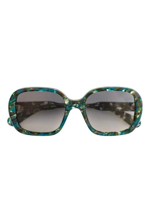 Chloé patterned square-frame sunglasses - Green - zdjęcie produktu nr 1