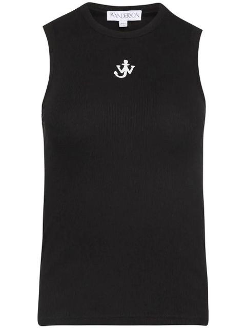 JW Anderson Anchor-embroidered top - Black - zdjęcie produktu nr 1