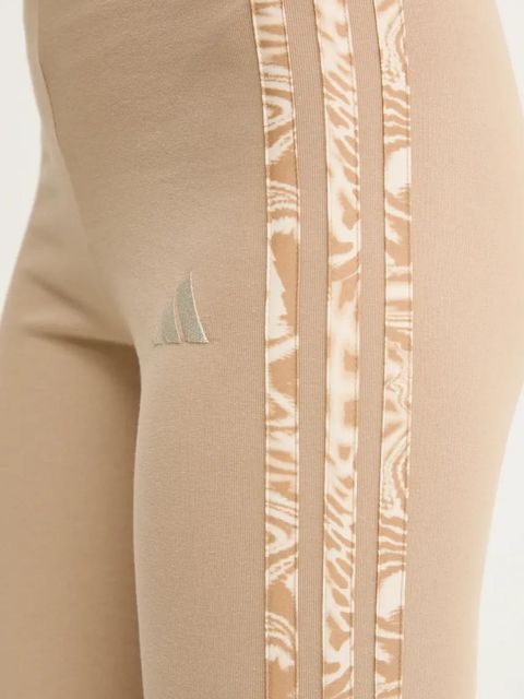 adidas legginsy Essentials Animal damskie kolor beżowy z aplikacją JM1661