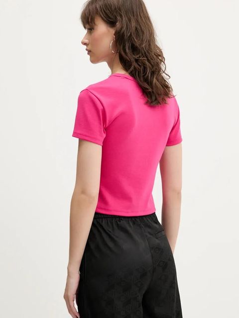 HUGO t-shirt damski kolor różowy 50512000