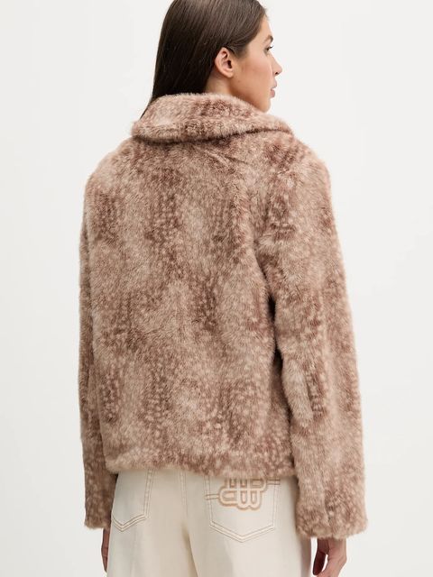 Hollister Co. kurtka kolor brązowy przejściowa oversize KI344-5046-101